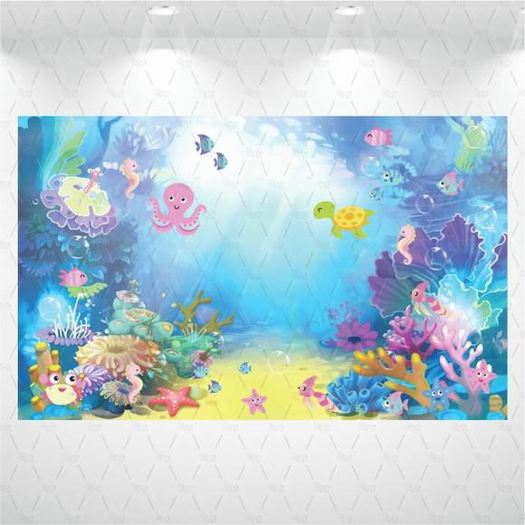 Painel Fundo do Mar 2x1,5m