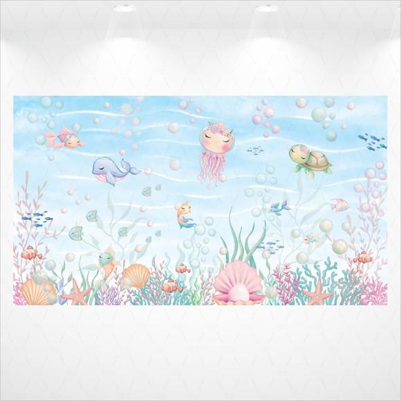 Painel Fundo do Mar 5x2,8m
