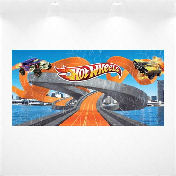Painel Hotwheels 6x3m