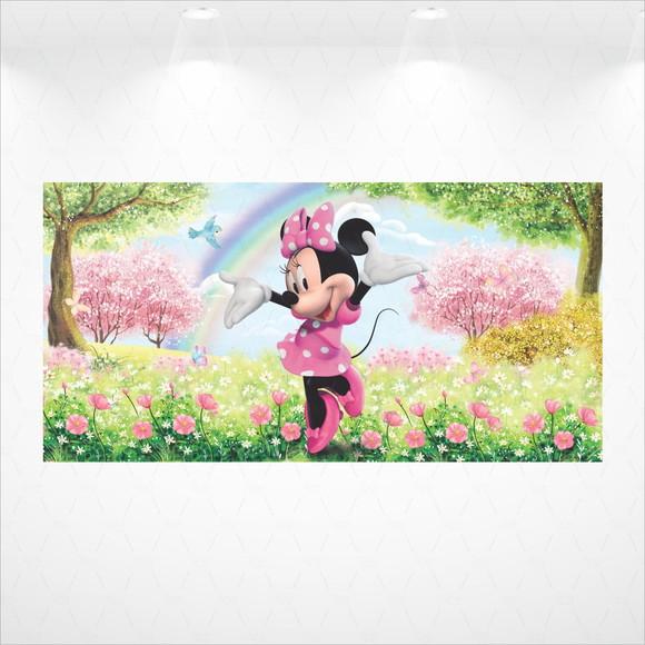 Painel Jardim Encantado da Minnie 6x3m