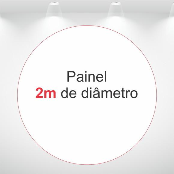 Painel Personalizado Redondo até 2m em Tecido