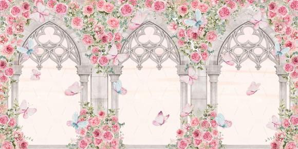 Painel Portal de Floral 6x3m