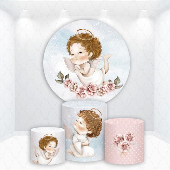 Painel Redondo + Kit de Capas de Cilindros Batizado