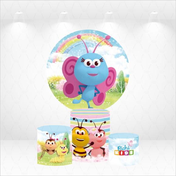 Painel Redondo + Kit de Capas de Cilindros Bichikids