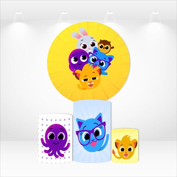 PAINEL REDONDO + KIT DE CAPAS DE CILINDROS BOLOFOFOS