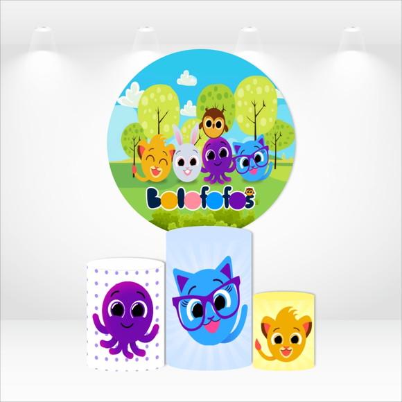 PAINEL REDONDO + KIT DE CAPAS DE CILINDROS BOLOFOFOS
