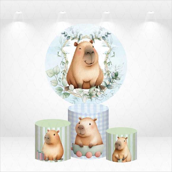 Painel Redondo + Kit de Capas de Cilindros Capivara