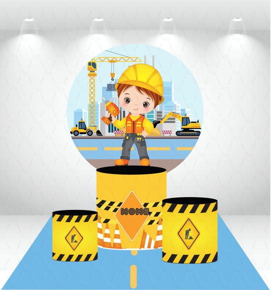 Painel Redondo + Kit de Capas de Cilindros Construtor