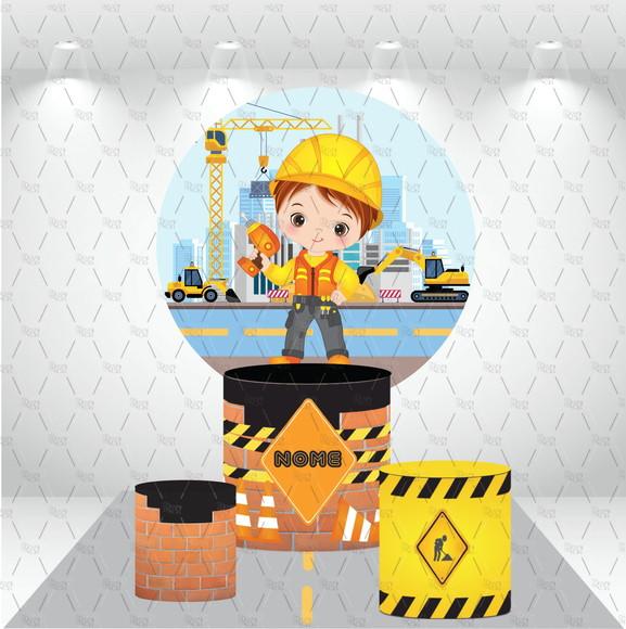 Painel Redondo + Kit de Capas de Cilindros Construtor