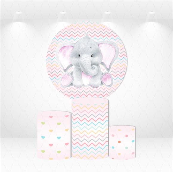 PAINEL REDONDO + KIT DE CAPAS DE CILINDROS ELEFANTINHA