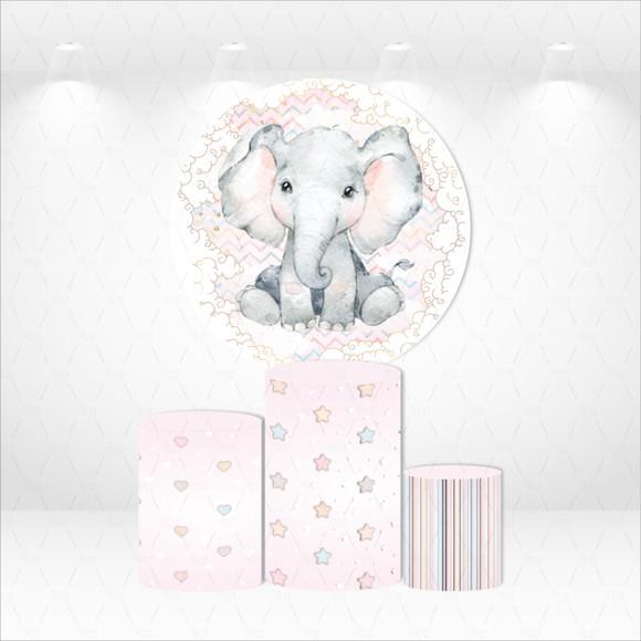 PAINEL REDONDO + KIT DE CAPAS DE CILINDROS ELEFANTINHA