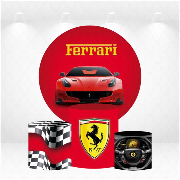 Painel Redondo + Kit de Capas de Cilindros Ferrari