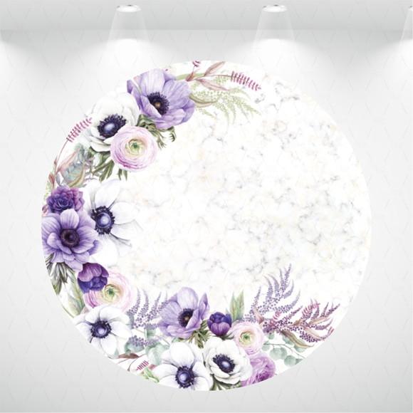 PAINEL REDONDO + KIT DE CAPAS DE CILINDROS FLORAL