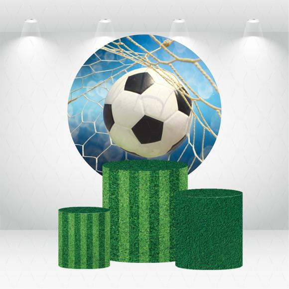 PAINEL REDONDO + KIT DE CAPAS DE CILINDROS FUTEBOL