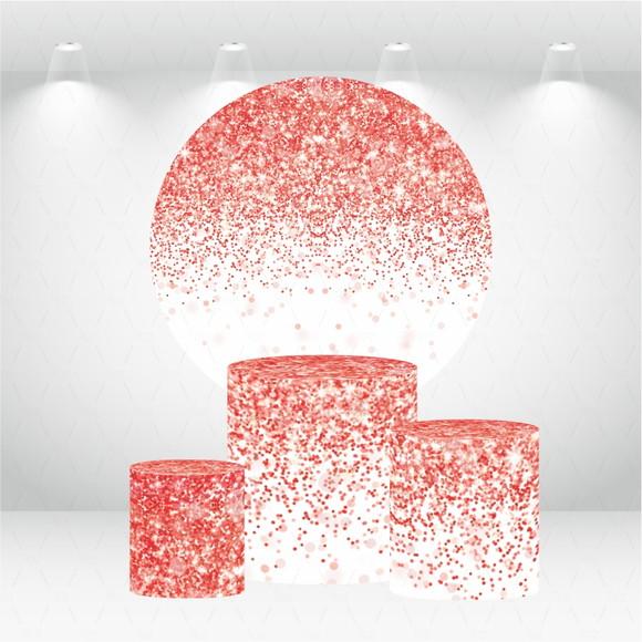 PAINEL REDONDO + KIT DE CAPAS DE CILINDROS GLITTER