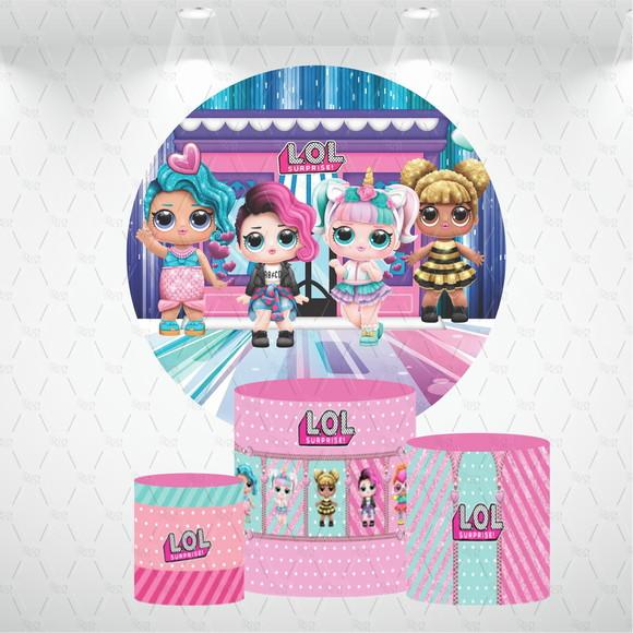 PAINEL REDONDO + KIT DE CAPAS DE CILINDROS LOL