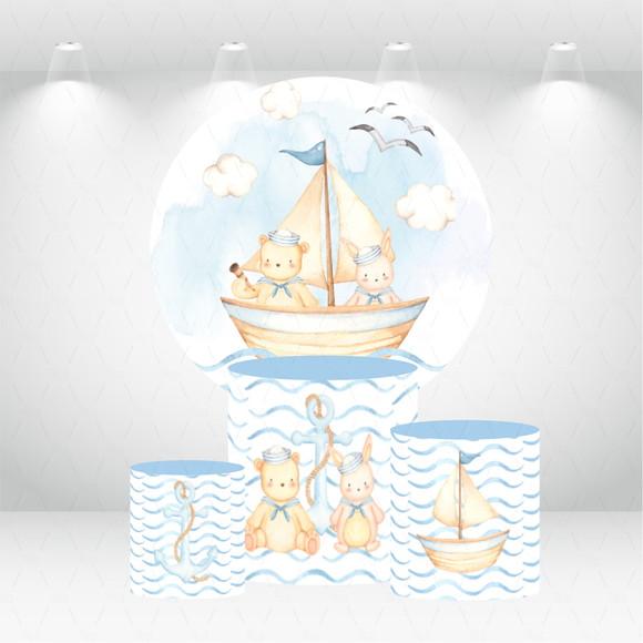 PAINEL REDONDO + KIT DE CAPAS DE CILINDROS MARINHEIRO