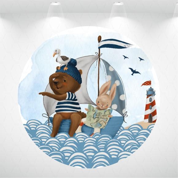 PAINEL REDONDO + KIT DE CAPAS DE CILINDROS MARINHEIRO