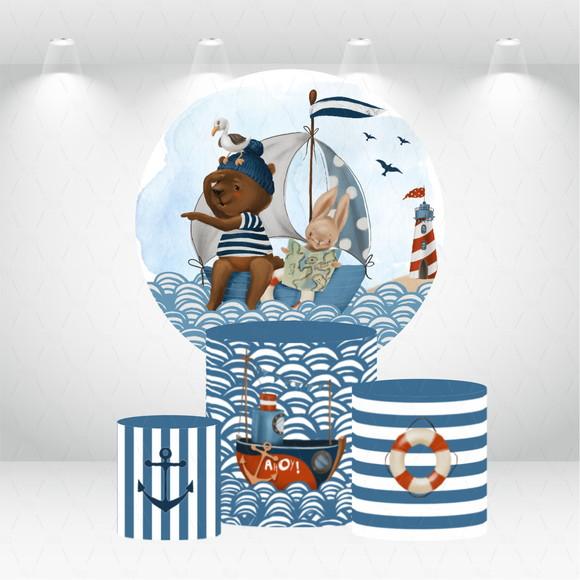 PAINEL REDONDO + KIT DE CAPAS DE CILINDROS MARINHEIRO