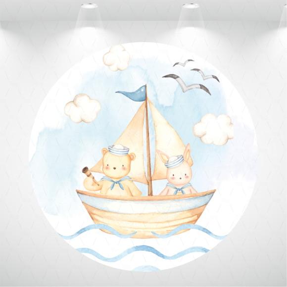 PAINEL REDONDO + KIT DE CAPAS DE CILINDROS MARINHEIRO