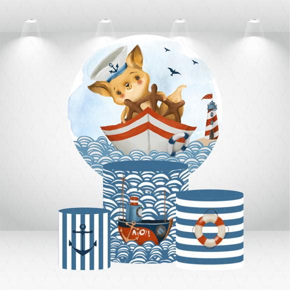 PAINEL REDONDO + KIT DE CAPAS DE CILINDROS MARINHEIRO