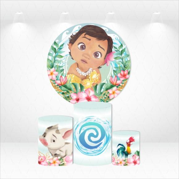 PAINEL REDONDO + KIT DE CAPAS DE CILINDROS MOANA