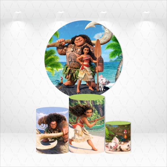 PAINEL REDONDO + KIT DE CAPAS DE CILINDROS MOANA