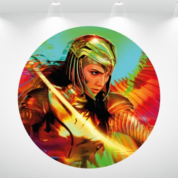 PAINEL REDONDO + KIT DE CAPAS DE CILINDROS MULHER MARAVILHA