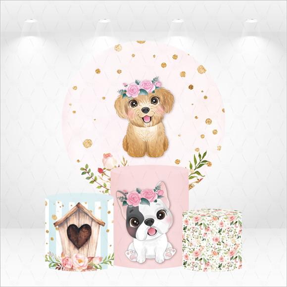 Painel Redondo + Kit de Capas de Cilindros Pets