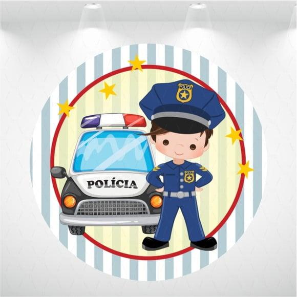 PAINEL REDONDO + KIT DE CAPAS DE CILINDROS POLICIAL