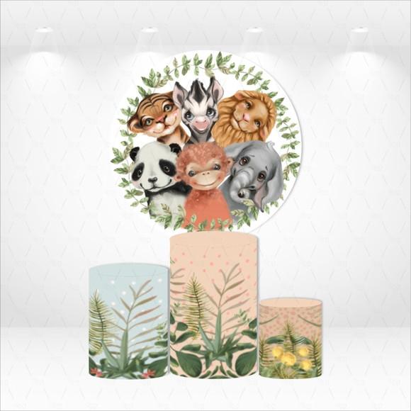 PAINEL REDONDO + KIT DE CAPAS DE CILINDROS SAFARI