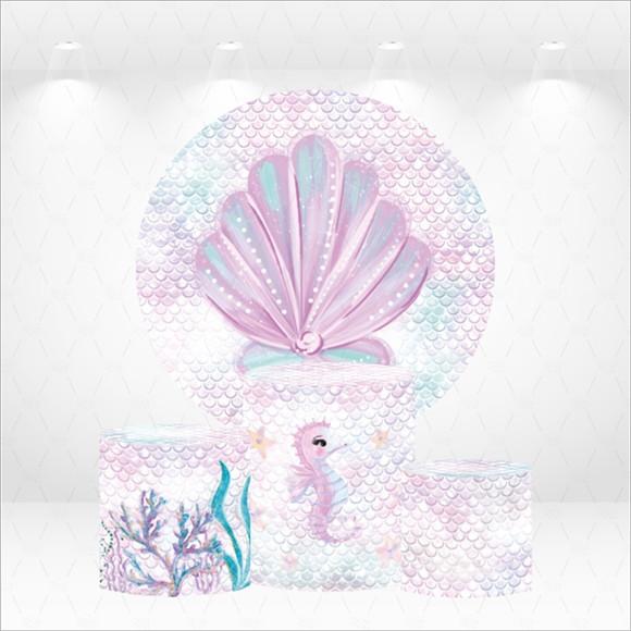 Painel Redondo + Kit de Capas de Cilindros Sereia