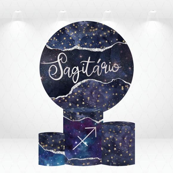 Painel Redondo + Kit de Capas de Cilindros Signos