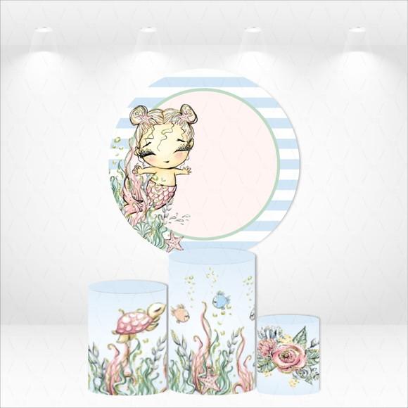 PAINEL REDONDO + KIT DE CAPAS DE CILINDROS SEREIA
