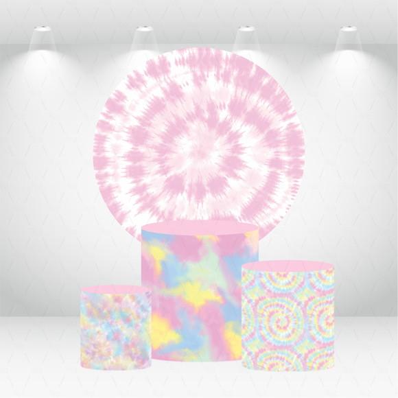 PAINEL REDONDO + KIT DE CAPAS DE CILINDROS TIEDYE