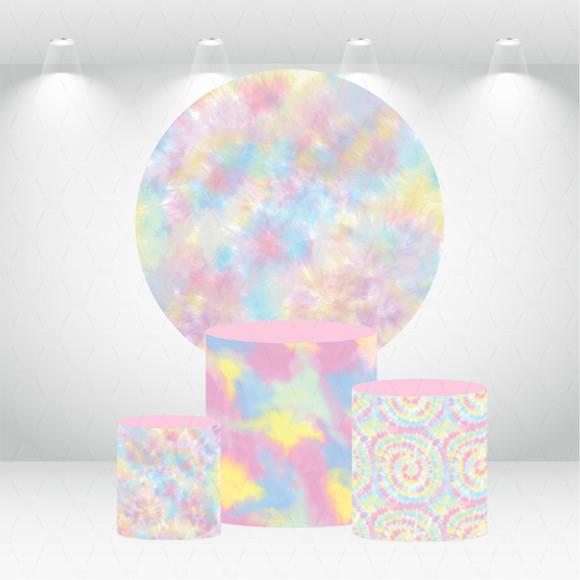 PAINEL REDONDO + KIT DE CAPAS DE CILINDROS TIEDYE