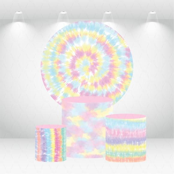 PAINEL REDONDO + KIT DE CAPAS DE CILINDROS TIEDYE