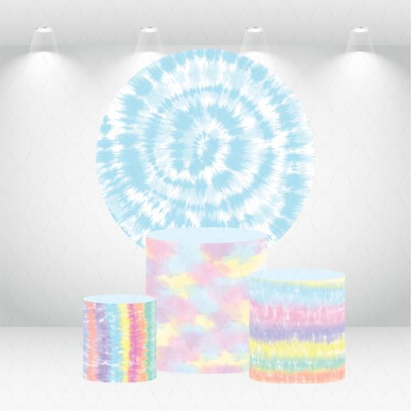 PAINEL REDONDO + KIT DE CAPAS DE CILINDROS TIEDYE