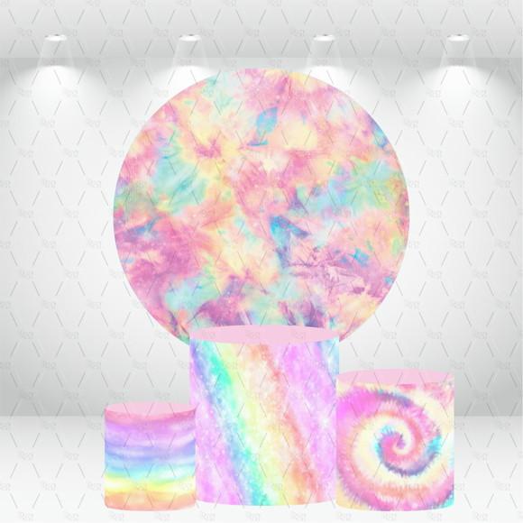 PAINEL REDONDO + KIT DE CAPAS DE CILINDROS TIEDYE