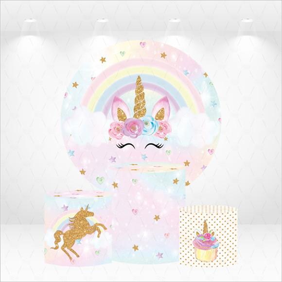 Painel Redondo + Kit de Capas de Cilindros Unicornio