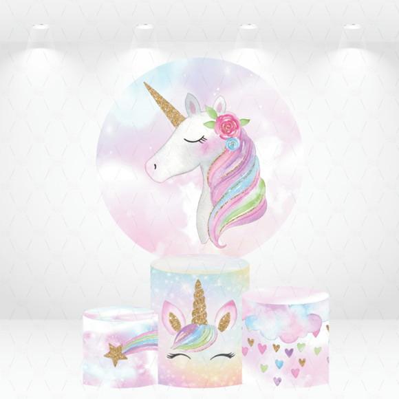 Painel Redondo + Kit de Capas de Cilindros Unicornio