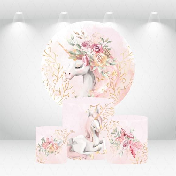 PAINEL REDONDO + KIT DE CAPAS DE CILINDROS UNICORNIO