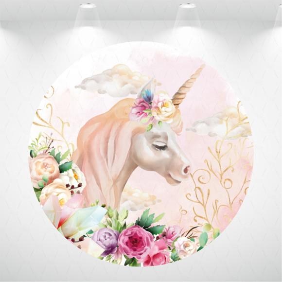 PAINEL REDONDO + KIT DE CAPAS DE CILINDROS UNICORNIO