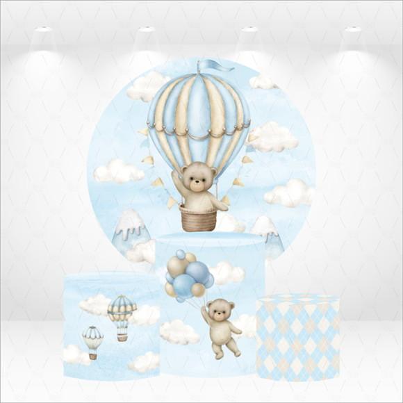 Painel Redondo + Kit de Capas de Cilindros Urso Baloeiro