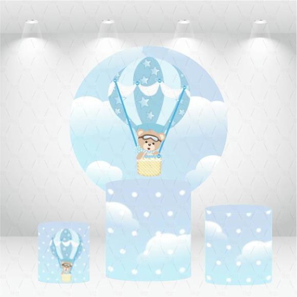 Painel Redondo + Kit de Capas de Cilindros Urso Baloeiro
