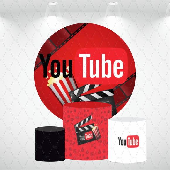 Painel Redondo + Kit De Capas De Cilindros Youtube