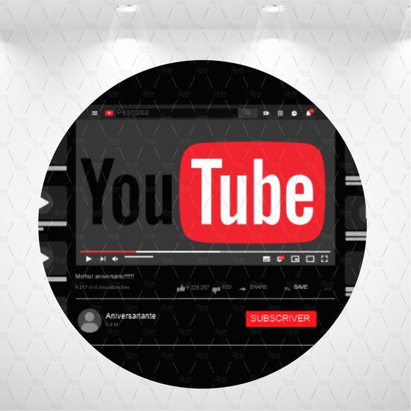 Painel Redondo + Kit De Capas De Cilindros Youtube
