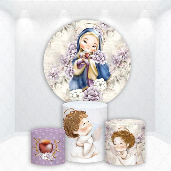 Painel Redondo + Kit de Cilindros Nossa Senhora das Dores