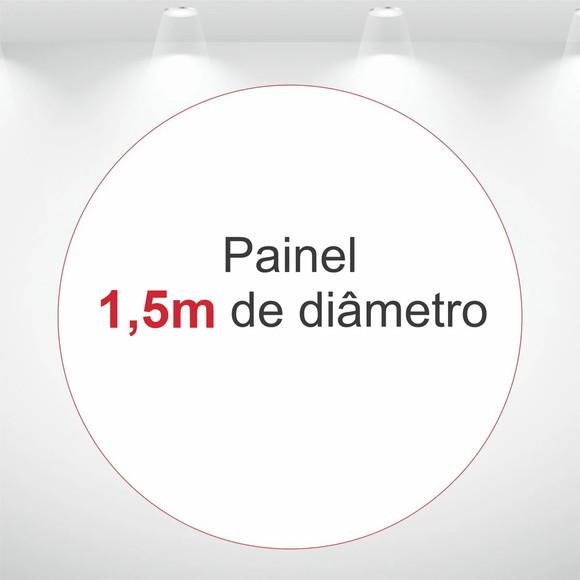 Painel Redondo 1,5m de Diâmetro em Tecido - Arte do Acervo