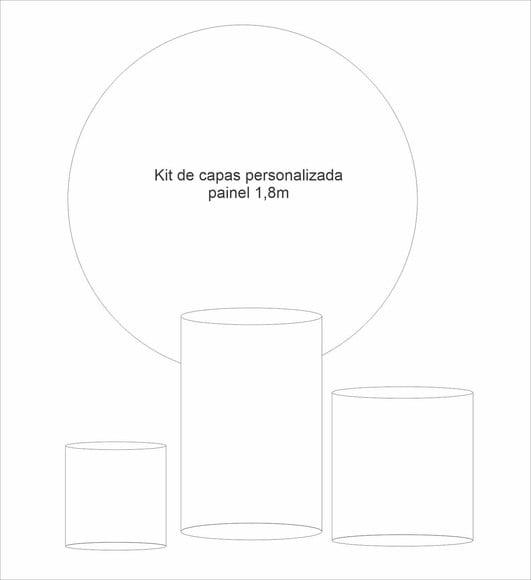 Painel Redondo 1,8m de Diâmetro